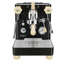 Lelit BIANCA PL162T V3 Black & Wood Siebträgermaschine schwarz